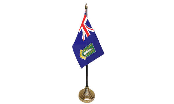 British Virgin Islands Table Flags